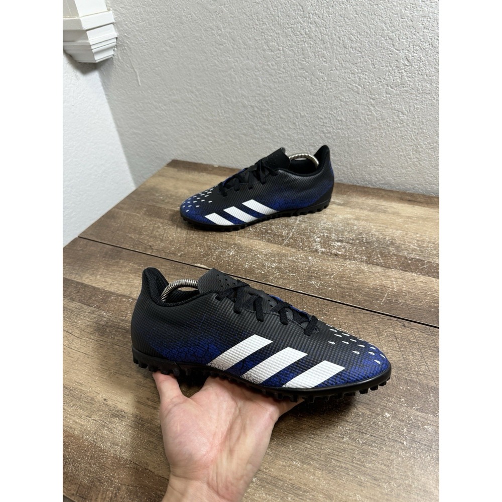 Adidas Predator FREAK.4 TF FY0634 Men's‎ US 9 Black Blue Soccer Football Cleats